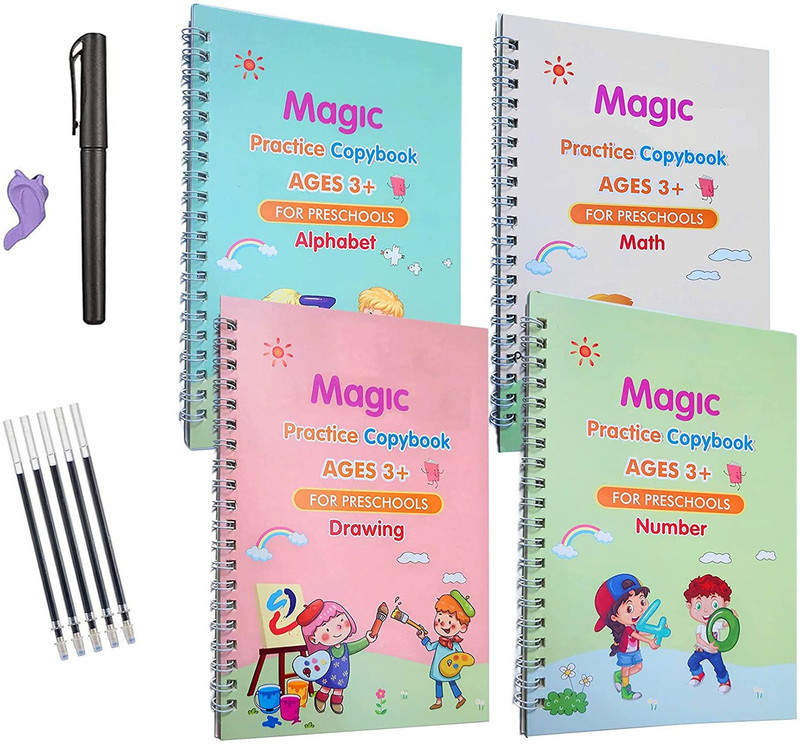 Dilurban Magic Number Kids Learnig Book Educational Book For Kids Magic Book Copybook(Multicolor)