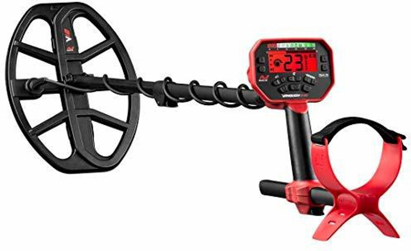 Minelab Vanquish 540 Pro-Pack Metal Detector with V12 12”x 9” and V8 8”x 5” Double-D Wat Advanced Metal Detector