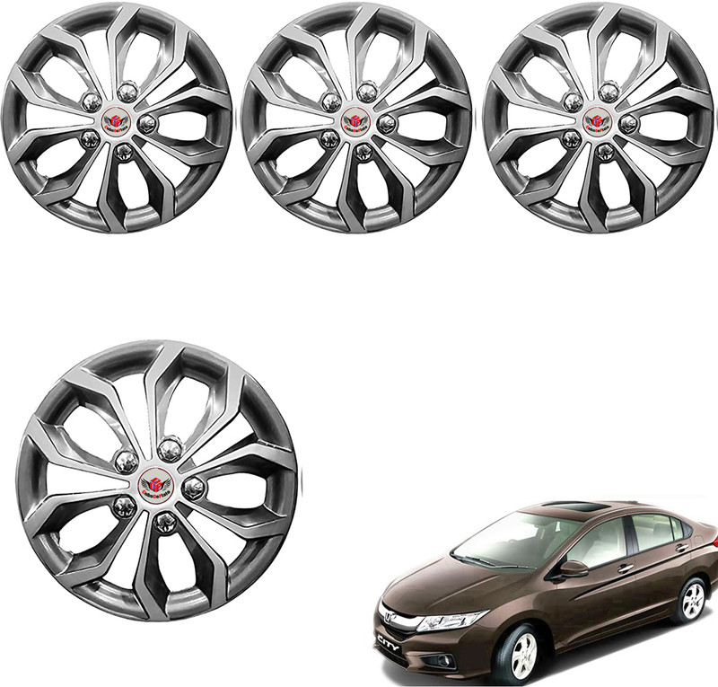 CuboDePlato Wc_visnSlvr_15In_City_Idtec Wheel Cover For Honda City i DTec S(5.9 inch)
