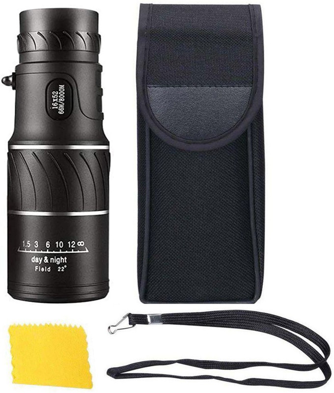 AZSD Bushnell 16X52 Front and back zoom adjustable Monocular For longer distance Monocular(52 mm , Multicolor)