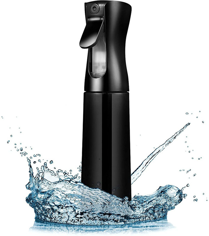 MAULION 500ML Refillable Spray Bottles, Spray Bottles For Hair, Spray Bottles For Face 500 ml Plastic Spray Bottle(Pack of 1, Black)