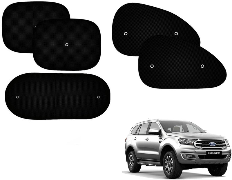 Automotive Prist Black Polyster Car Curtain (Set Of 5) For FIAT 500 ABARTH Car Curtain