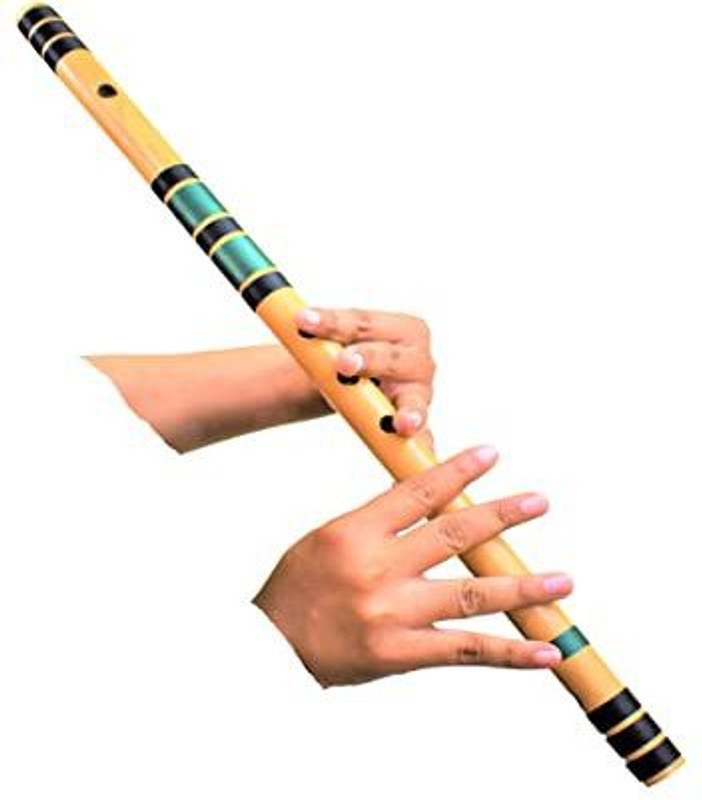 MAHADEV G Sharp Professional Scale Natural | Flute Musical Instrument | 17 inch Bamboo Flute(38 cm)