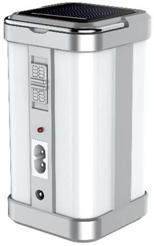FIRSTLIKE Electric & Solar Rechargeable with 4 Tube light 80 Watts 7 hrs Lantern Emergency Light(Silver)