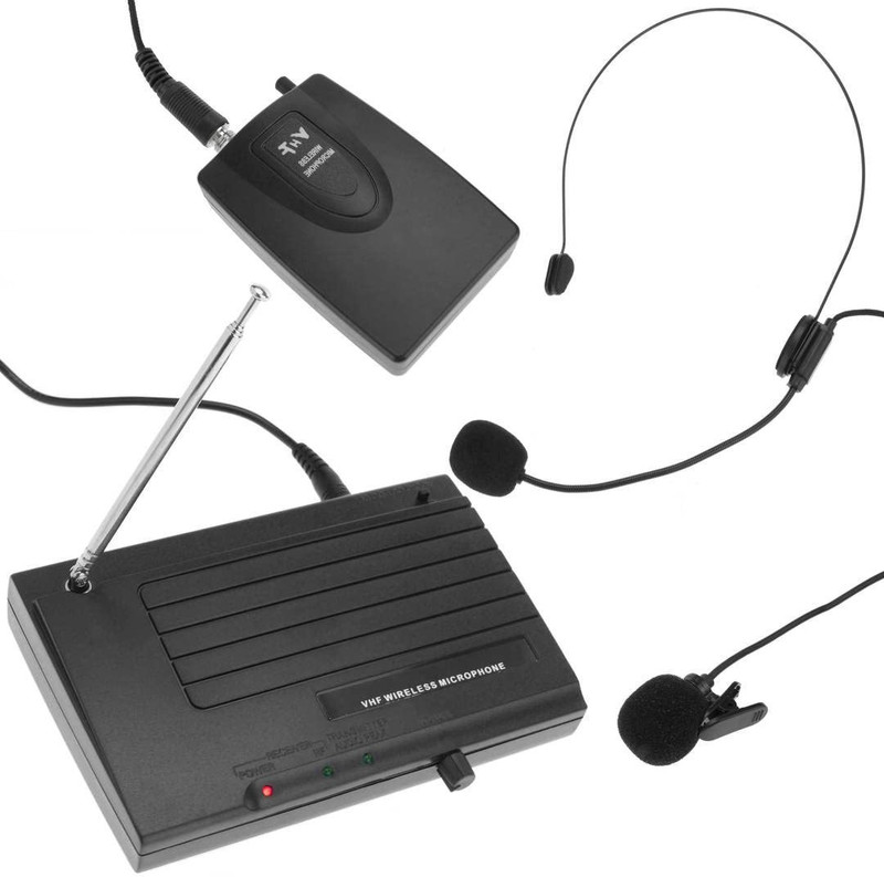 KH Professional Headset Wireless Microphone System Headworn Receiver Microphone Microphone