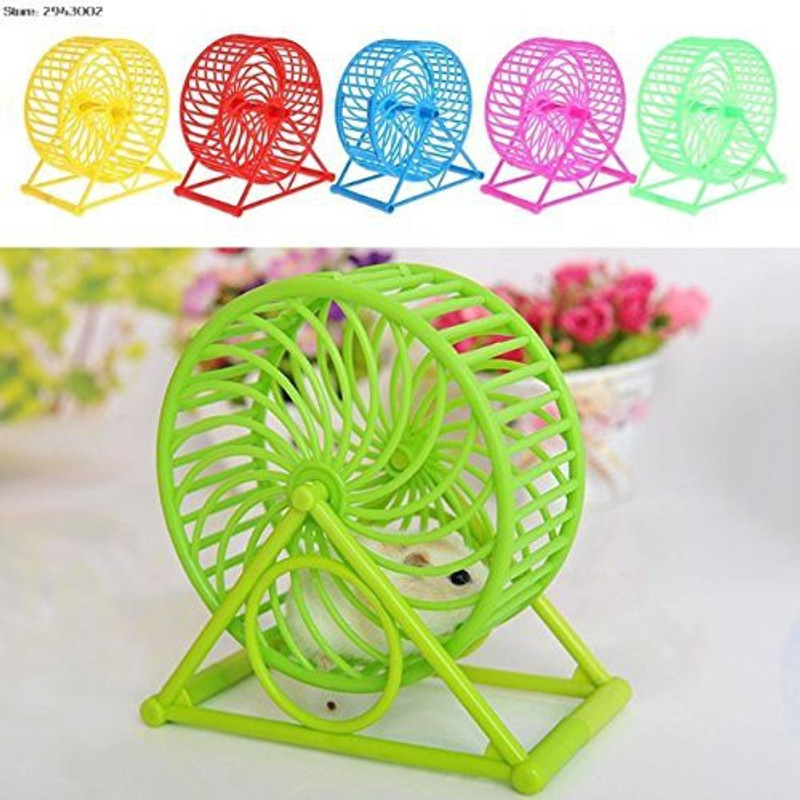 Sage Square 13cm Jumbo Running Cum Jogging Cum Exercise Wheel for Hamster (Random Color) Plastic Training Aid For Hamster