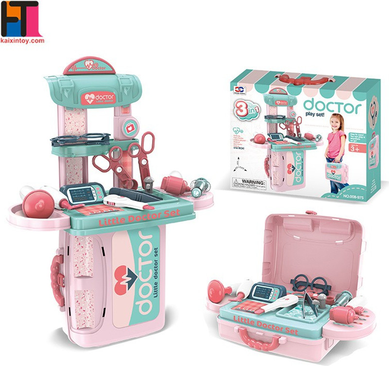 Divykri 3 in 1 Doctor Set Toy with Portable Medical Clinic Suitcase