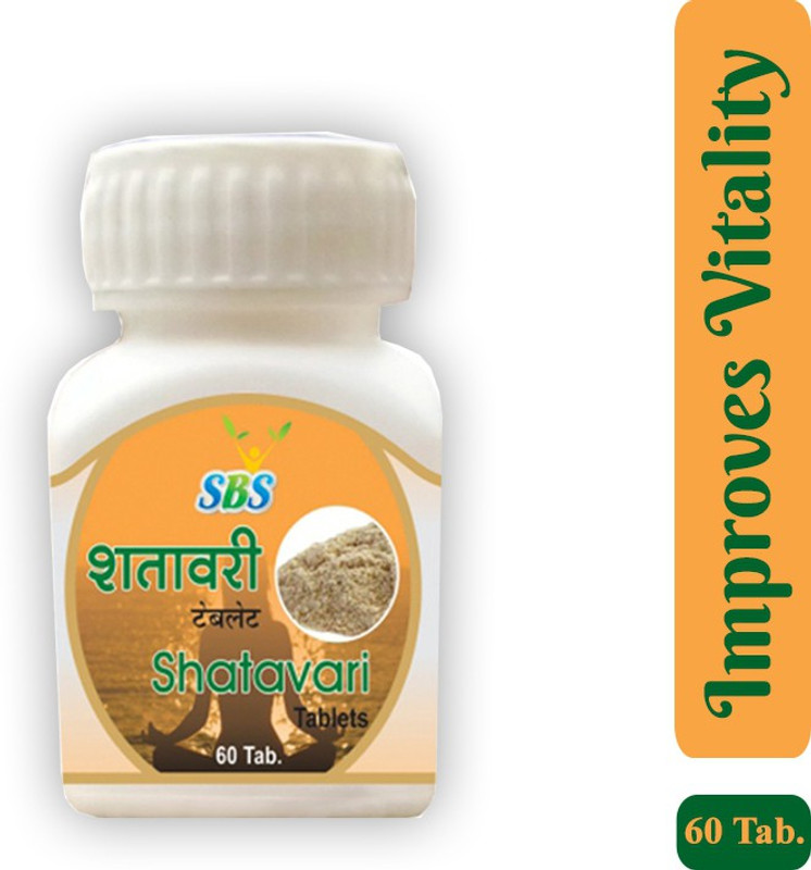 SBS Herbal Shatavari Tablet (60 Tablets) pack of 1(60 Tablets)