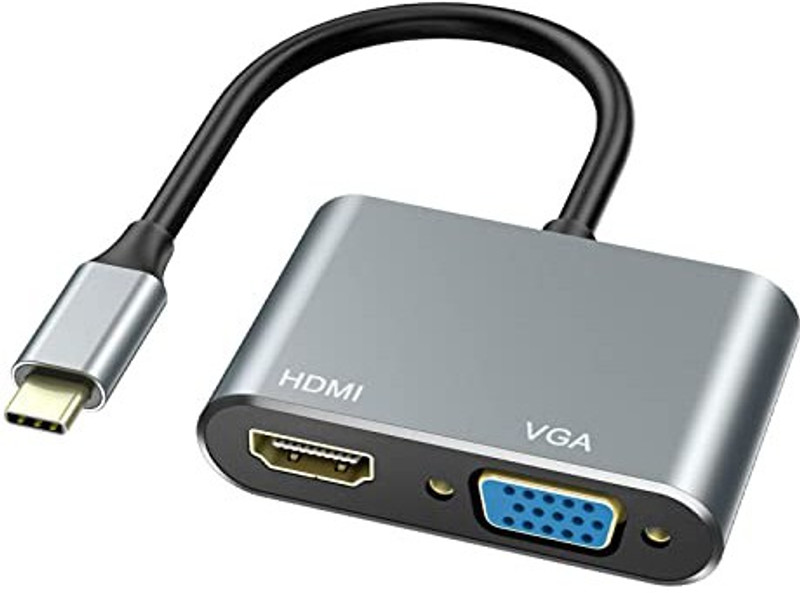 Ugreen USB-C to HDMI + VGA Converter(Black)