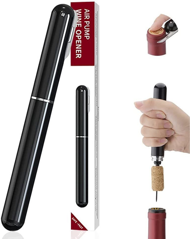 Deoxys WO264A 2 in 1 Wine Cork Opener Air Pressure Pump, Professional Waiters Bottle Opener(Pack of 1)
