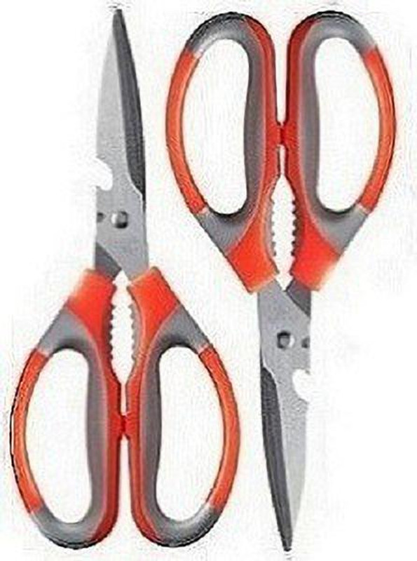 ADONYX Stainless Steel Multipurpose Scissor for Kitchen (Pack of 2) Scissors(Set of 2, Multicolor)
