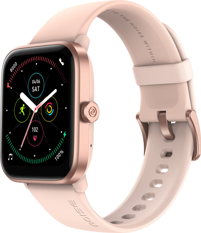 Noise ColorFit Pro4 Bluetooth Calling with 1.72'' TruView Display and Functional Crown Smartwatch(Rose Pink Strap, Regular)