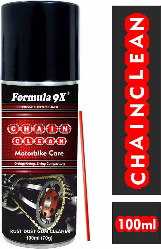 Formula 9x Chain Cleaner - 100ml (70g) | Chain Degreaser Spray |Multi- Purpose Cleaning Spray | Premium Quality Chain Cleaner Chain Oil(100 ml, Pack of 1)