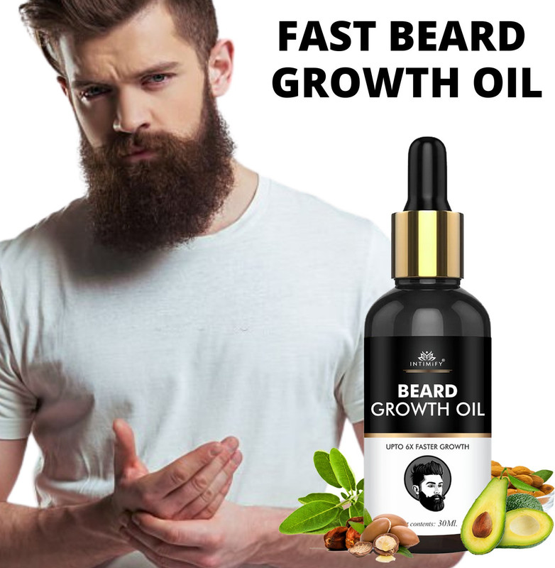 INTIMIFY Beard growth oil, Beard oil for men fast growth, Dadi badane tel, Mooch oil(30 ml)
