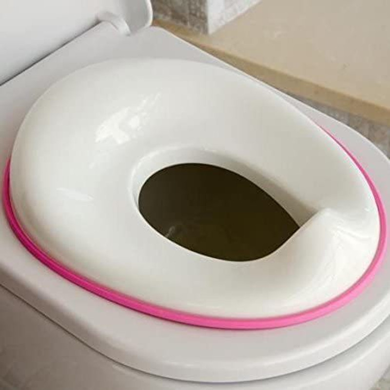 ON GATE Potty Training Seat for Boys And Girls, Fits Round & Oval Toilets Potty Seat(Pink)