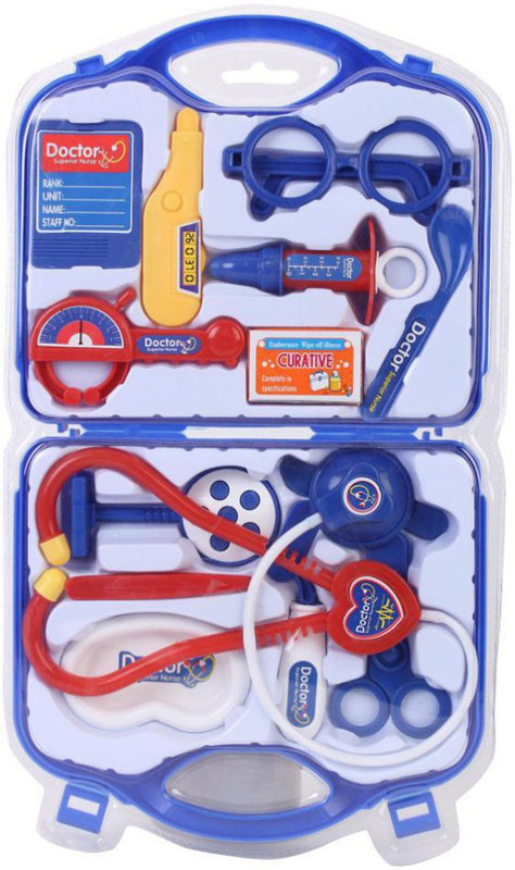 Navkar Multicolour Best Doctor Set -13 Pcs kit for Role Play By Kids