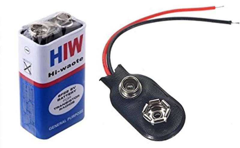 POWBATT 9 Volt HW battery with Connector Battery