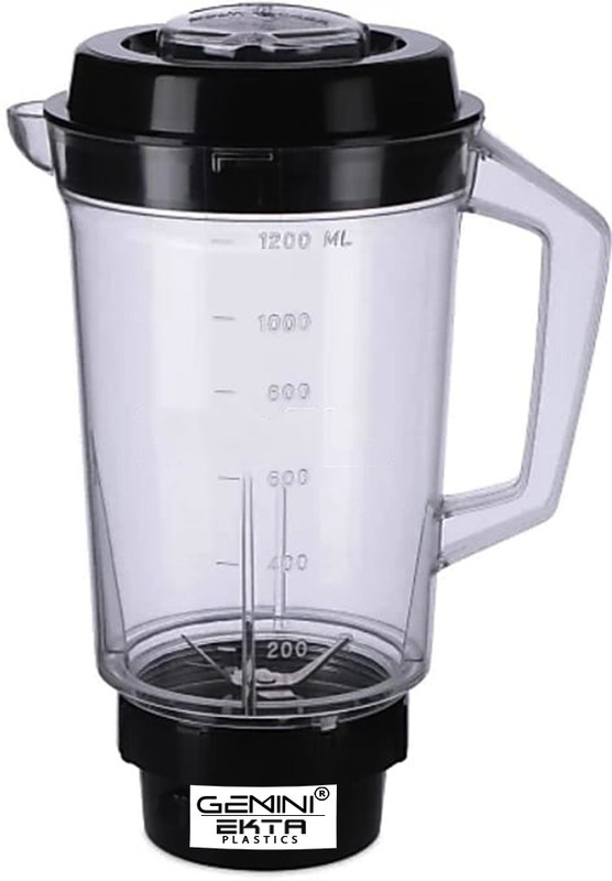 Gemini Durable Multipurpose grinding blending jar for Mixer Grinder ABS body (1200ML) Mixer Juicer Jar(1200 ml)