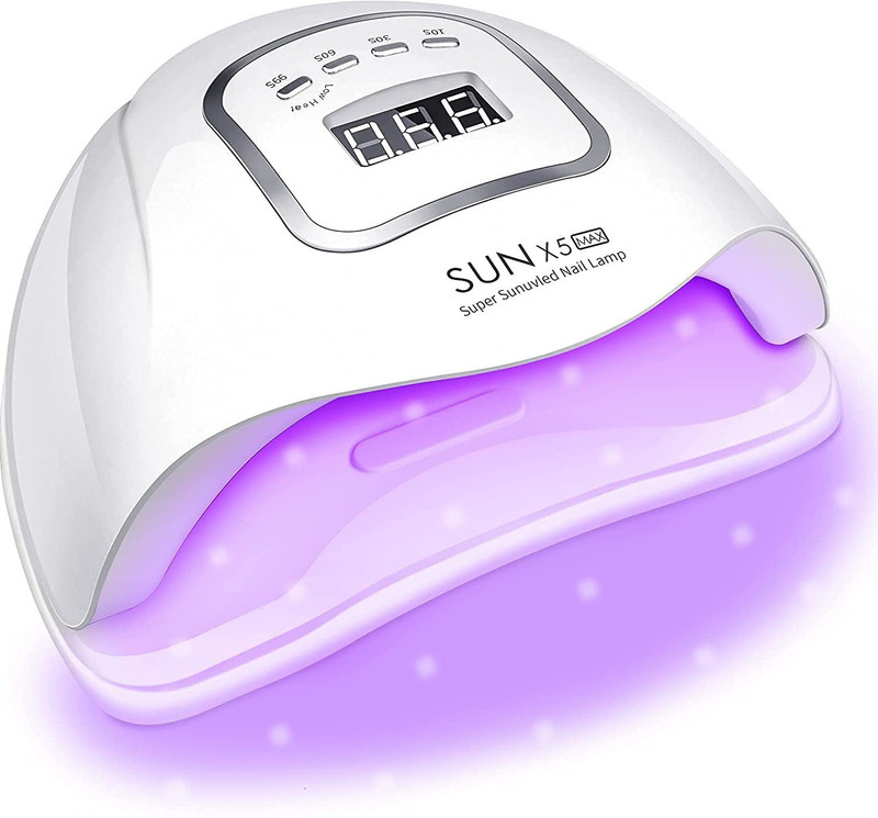 NAILWIND UV LED Gel Nail Lamp 48W UV Nail Light for Gel Polish Fast Curing with 24 Lamp Nail Polish Dryer(UV Power 48 W)