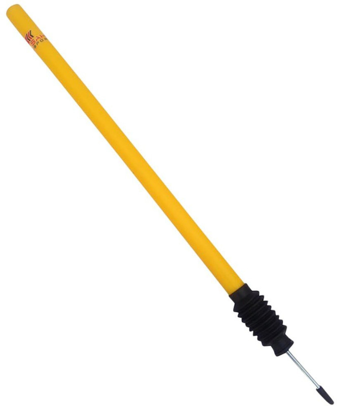 HACKERX Plastic & Metal Plastic Target Stump with Spring, 28 inch(Yellow)