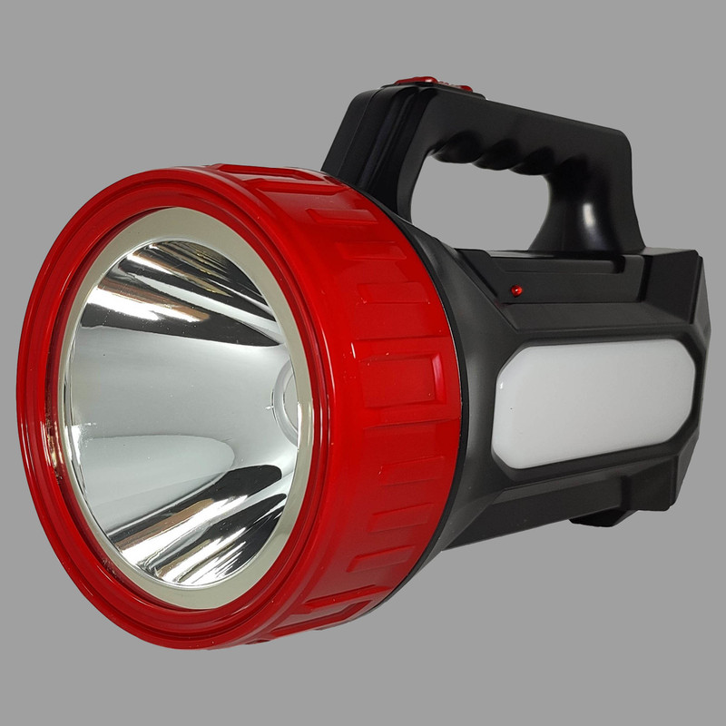 ZFX Big LED Torch Light Long Range 1000 Meter With Side Light 15 hrs Torch Emergency Light(Black, Red)