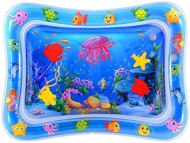 AEXONIZ TOYS Infant Play Water Mat, Summer Inflatable Water Mat For Baby Inflatable Swimming Mats(Blue)