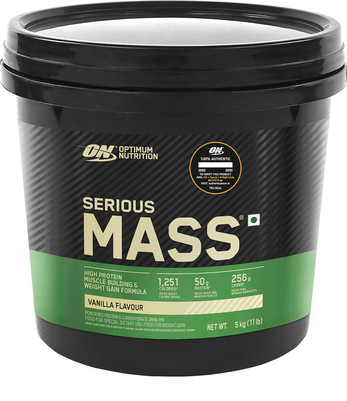 Optimum Nutrition ON Serious Mass High Protein with Vitamins and...