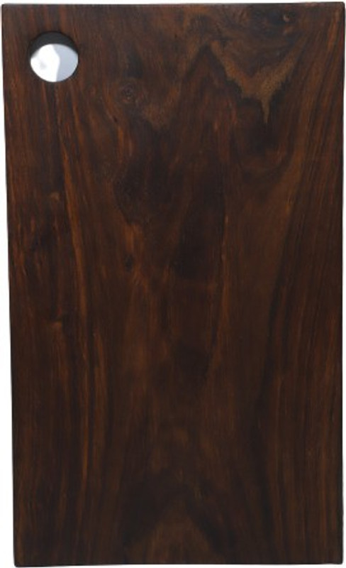 crafthub Single Piece Premium Valsadi Wood I Wooden I Inner Handle Wooden Cutting Board(Brown Pack of 1 Dishwasher Safe)
