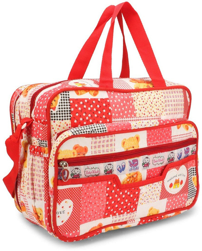 Depurika ONLINE TRADERS Diaper Bag With Two Side Pocket For Carry baby Milk Bottle . Diaper Bag(Red)