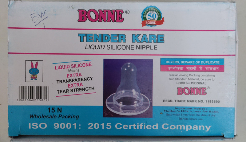 BONNY LIQUID SILICONE NIPPLE 15 PCS Soother(NA)