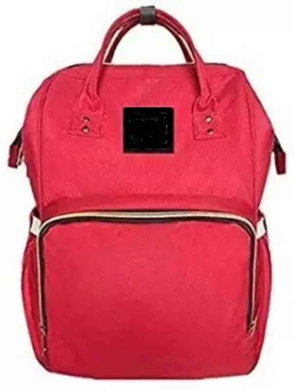 Toica Diaper Backpack for Mommy Waterproof Nappy Bag Diaper Bag ( RED ) ARTIFICIAL LEATHER(Red)