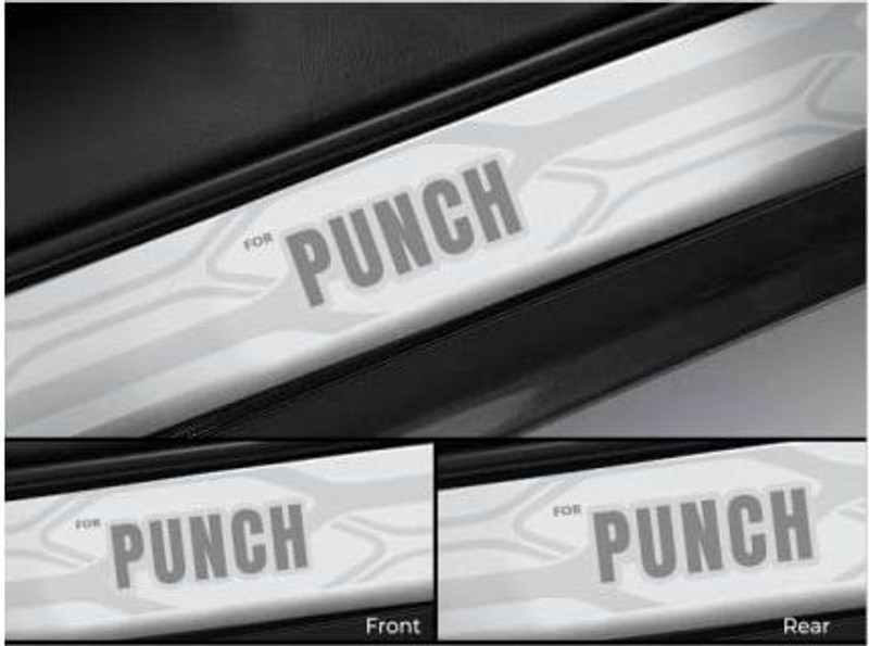 Goodzup steel scuff plate of tata punch Door Sill Plate