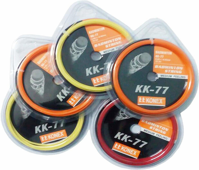 MKR Enterprises Badminton Bat Rackets String Nylon 0.71mm AD2 0.71 Badminton String - 10 m(Multicolor)