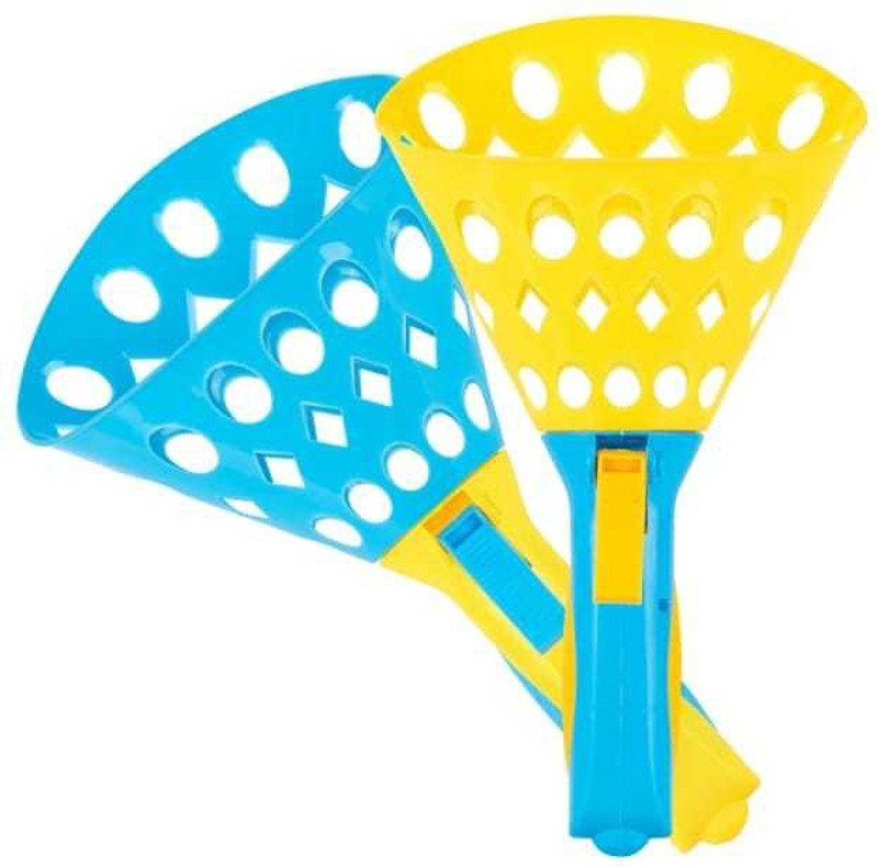 Divykri Click and Catch Twin Ball Game Indoor Outdoor Toy Set, Catch Ball Slingshots(Multicolor)