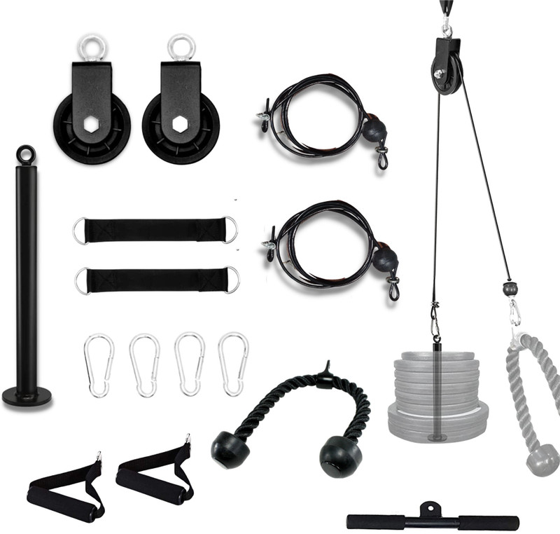 HASHTAG FITNESS cable Pulley system lateral pulldown with 360° rotation portable gym pulley Lat Pulldown(100 kg)