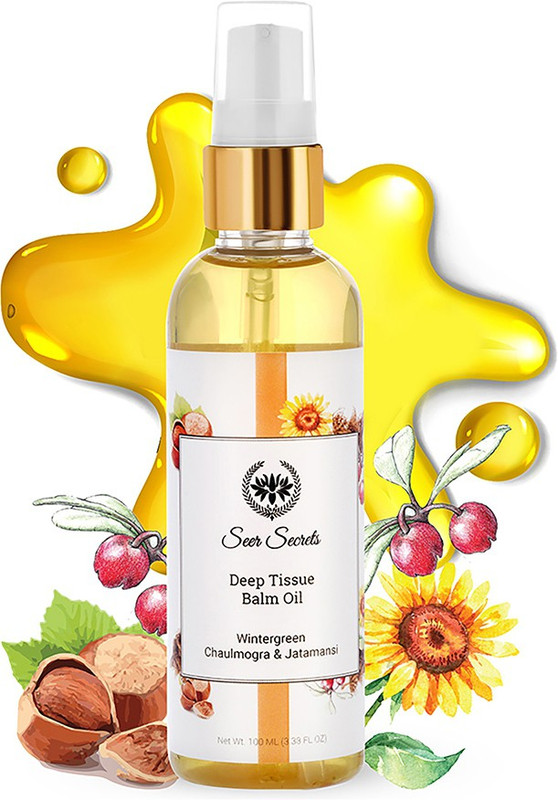 Seer Secrets Wintergreen, Chaulmogra & Jatamansi Deep Tissue Balm Oil Liquid(100 ml)