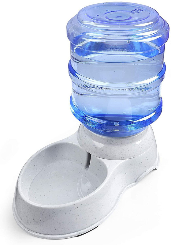 COSKIRA Plastic Pet Bowl & Bottle(3.5 L White)