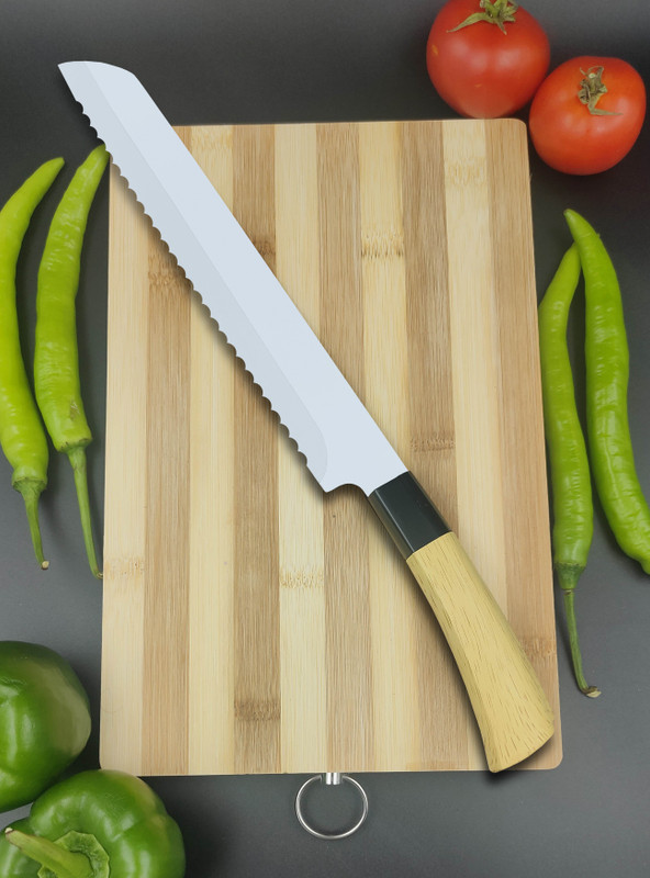Flipkart SmartBuy 1 Pc Stainless Steel Knife Stainless Steel Kitchen Knife, Stamped Knife with Straight Edge, Beveled Tip for Professional and Household Kitchen YG120