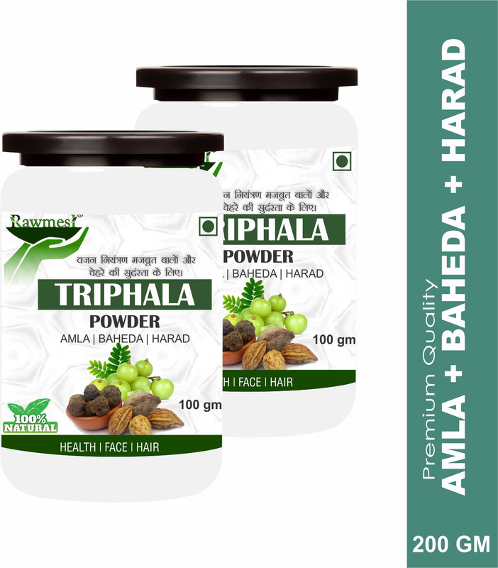 Rawmest Triphala Churna PowderFor Healthy Digestion, Windi Gas Relief Constipation&Piles(Pack of 2, 200)