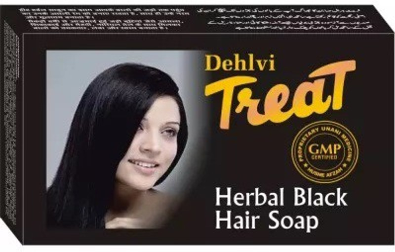 DEHLVI Amber Treat Black Hair Soap (75g) (Pack Of 4)(Pack of 4, 300 g)