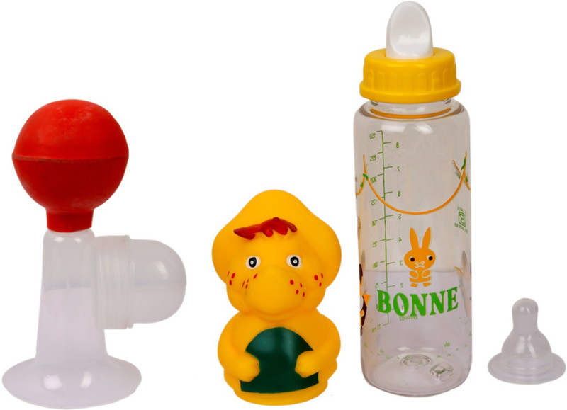 BONNE Breast Pump and Animal Kingdom Feeding Bottle-250 ml  - Manual(Multicolor-1)