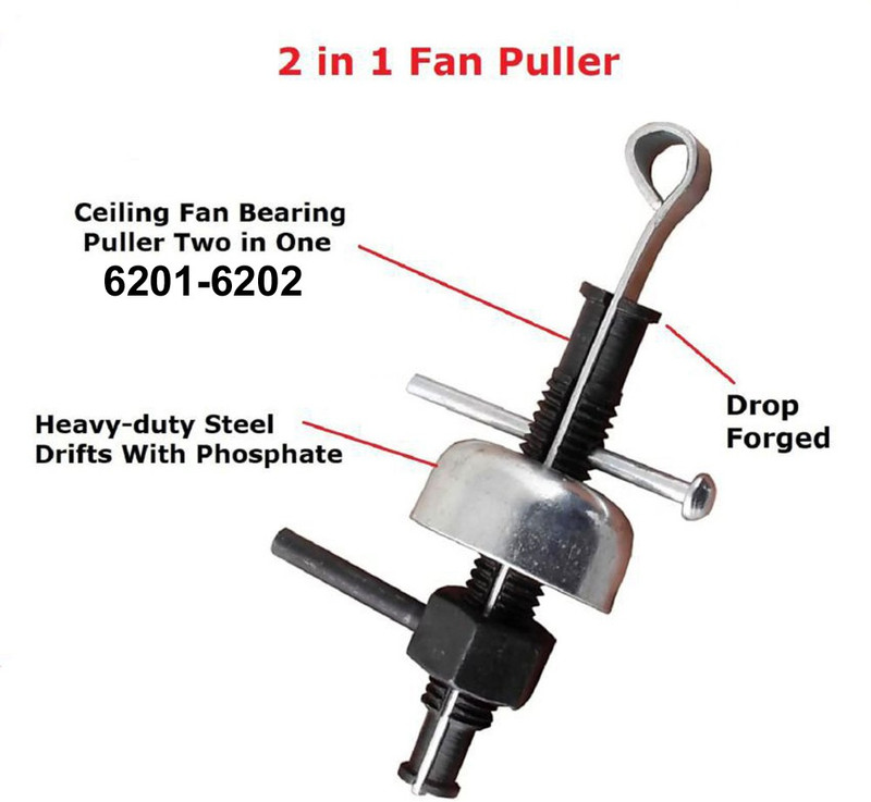 EmmEmm Heavy 2 in 1 Fan Bearing Puller for 6201-6202 Lever Tool(14 cm)