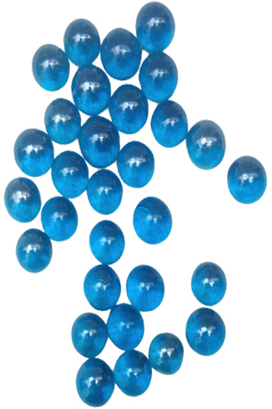 DsIndustry 30__Pcs Dark Blue OR Blue Kanche Glass Marble Ball Glass Pabbles Ball(Blue)