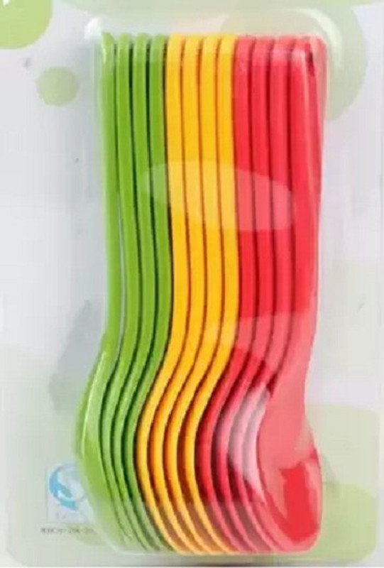 Worricow Plastic Tea Spoon Set(Pack of 12)