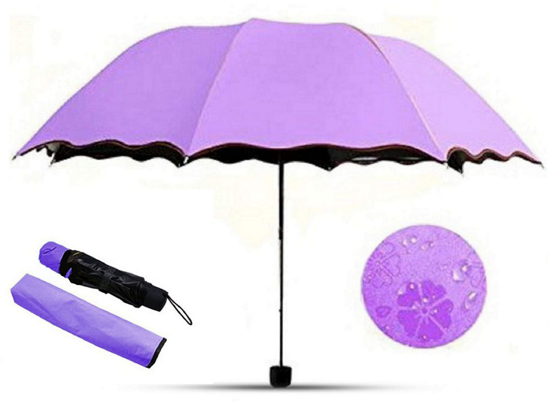 LAKSHMINARAYAN SALES Travel Compact Magic Umbrella 3 Fold Umbrella for Girls, Women for UV & Rain Umbrella(Multicolor)