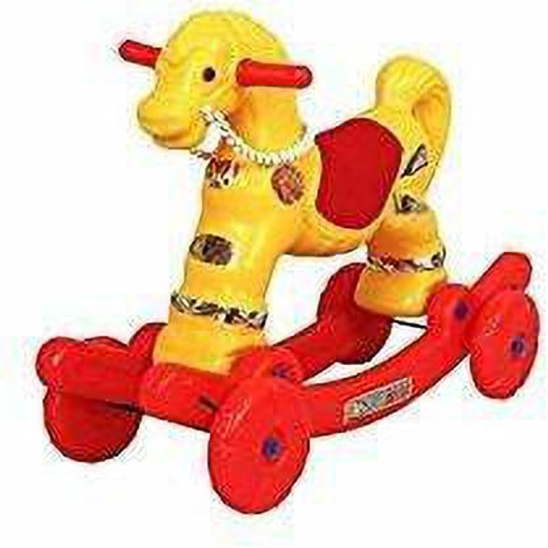 Myhoodwink 2 in 1 Horse Rider Rocker for Kids 1-3 Years Birthday Gift for Kids/Boys/Girls Rideons & Wagons Non Battery Operated Ride On(Multicolor)