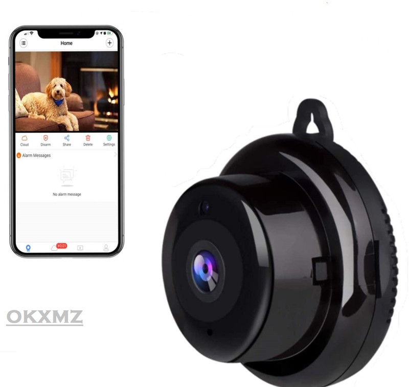 Okxmz WiFi Wireless CC Video Camera Full HD 1080P Nanny Cam Night Vision Cam Spy Camera(64 GB, 1 Channel)