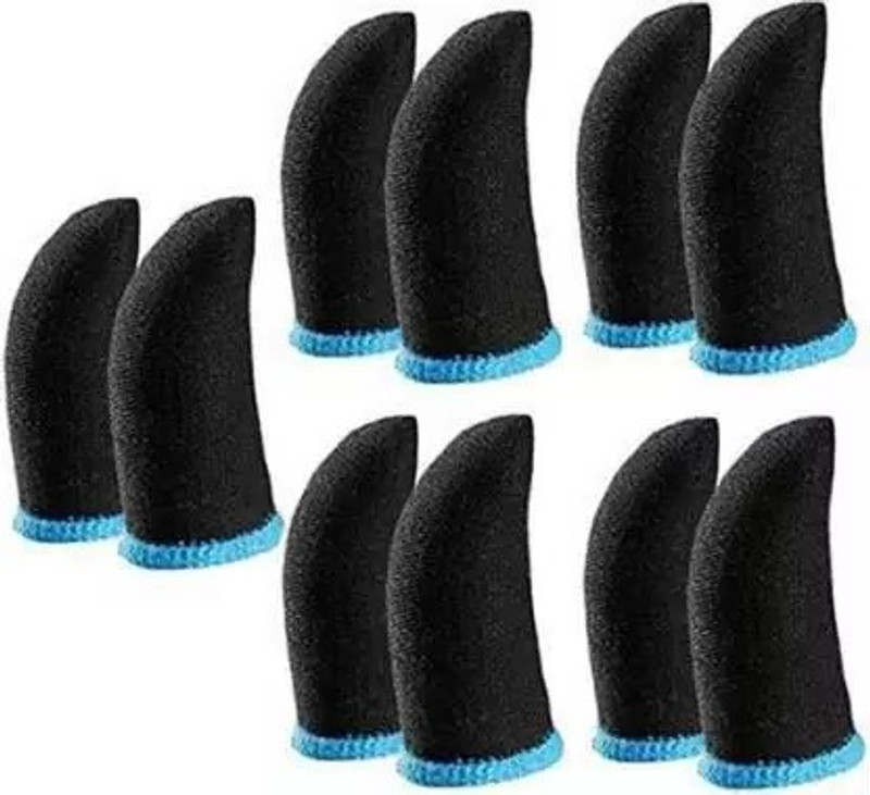 EDNITA Finger Sleeve For Pubg & all Gaming Soft Smooth Touch (Pack Of 10) Finger Sleeve  Joystick(Multicolor, For Mac OS, PC)