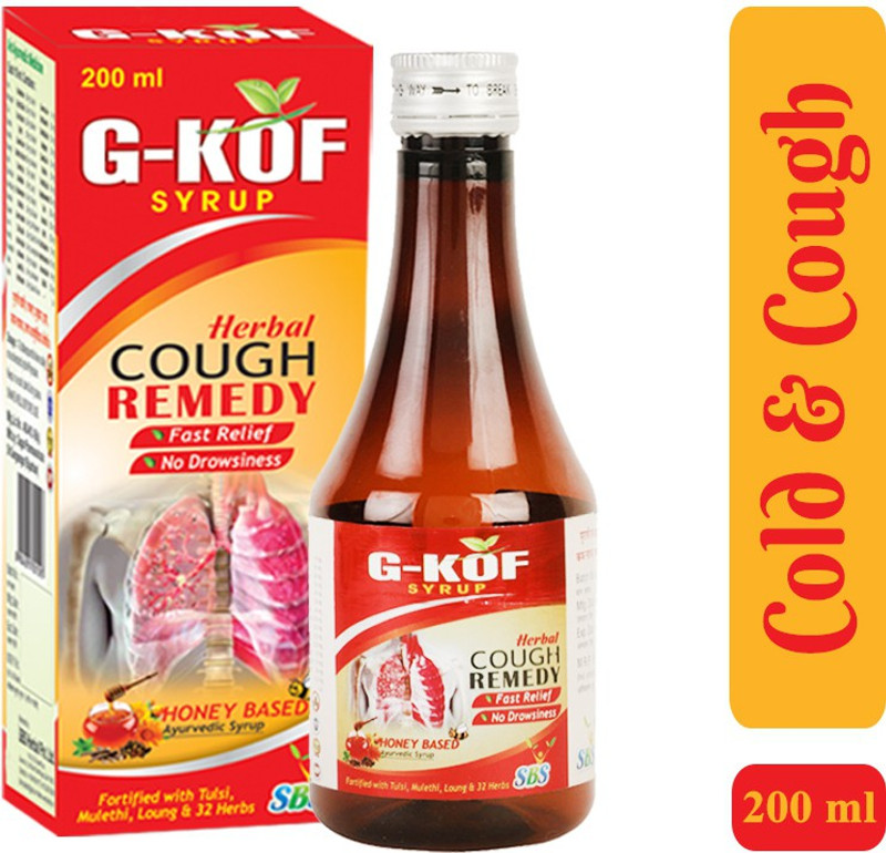 SBS Herbal G-Kof Honey Syrup (200 ml) Pack Of 1(200 ml)
