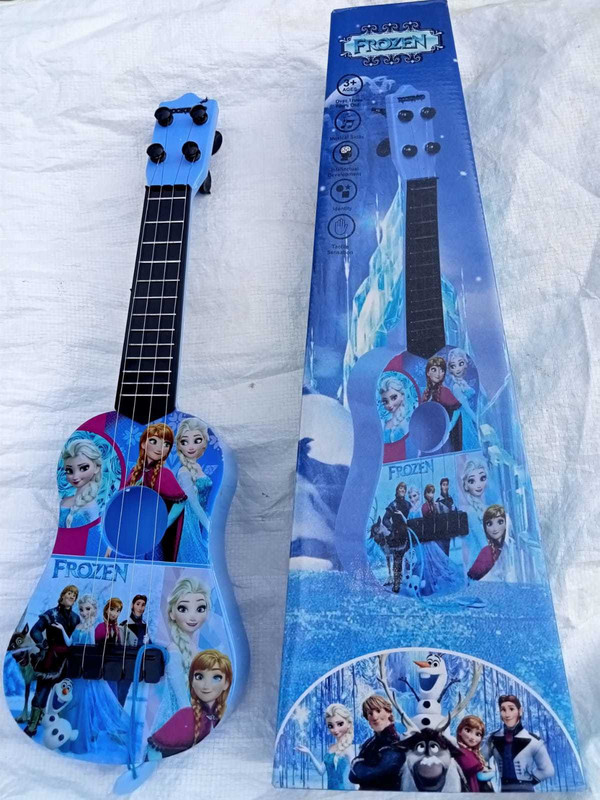 Kmc kidoz Cartoon Printed Mini Guitar Toy for Kids Learning Toys for Girl & Boys(Multicolor)